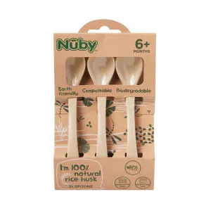 Nuby Rice Husk Spoons x 3