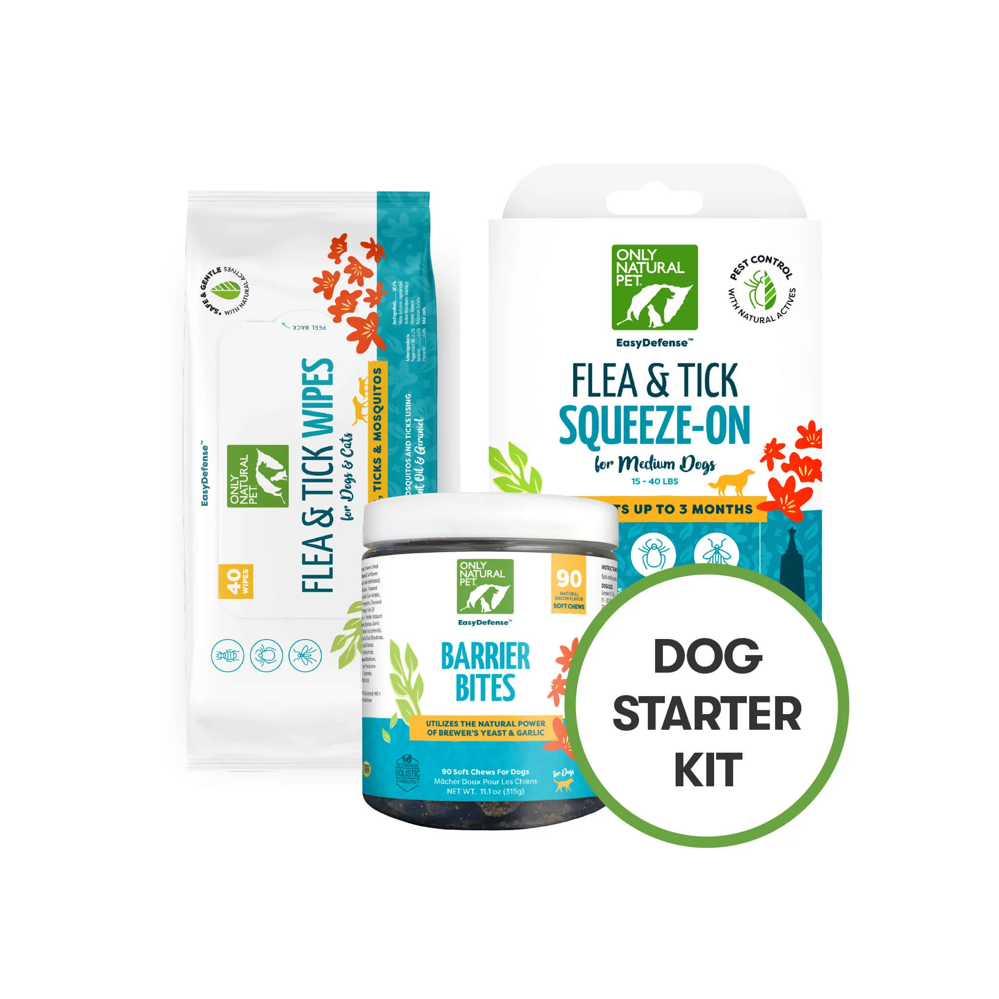 Only Natural Pet Flea & Tick Starter Kit for Dogs