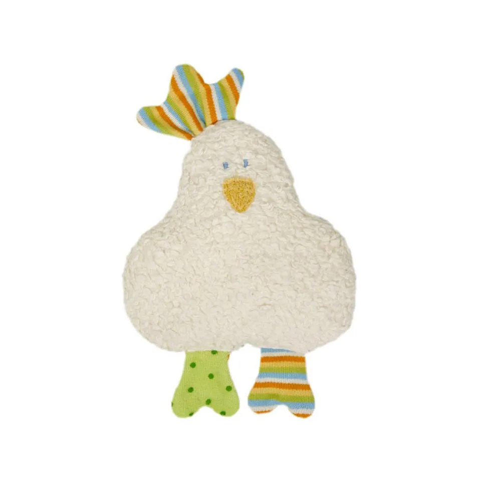 Organic Cotton Chicken Rattle