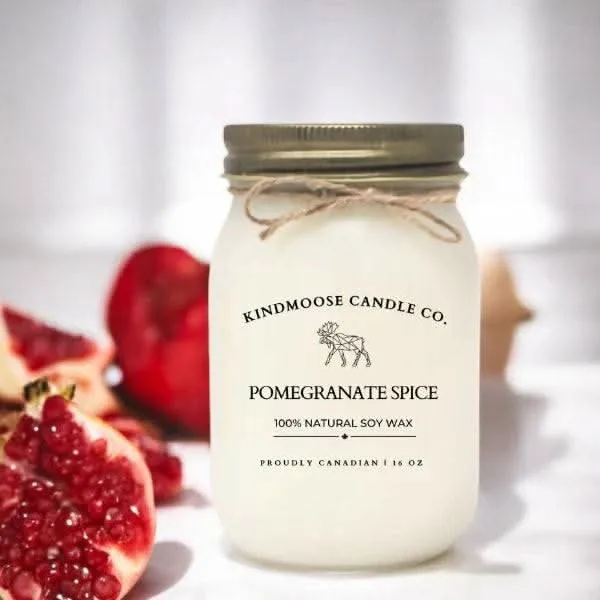 Pomegranate Spice Soy Candle