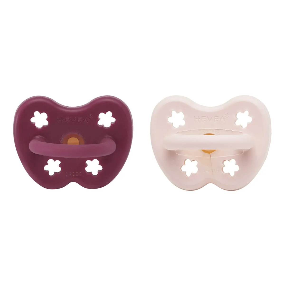 Powder Pink & Rosewood Orthodontic Pacifier 2 Pack (3-36 Months)