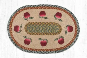 Red Apples Braided Jute Rug