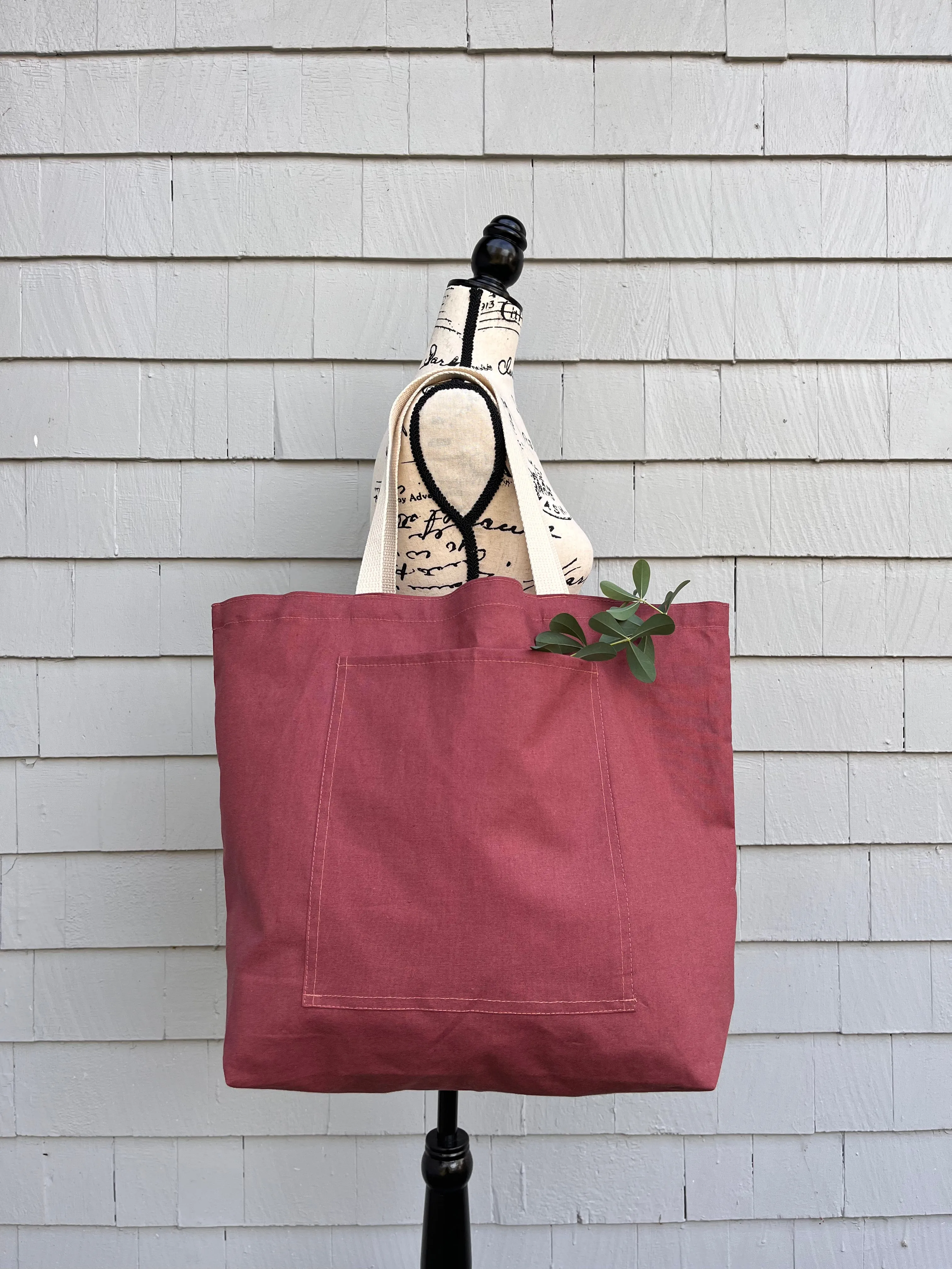 Sustainable Eco Friendly Grocery Shopping Tote with Pocket