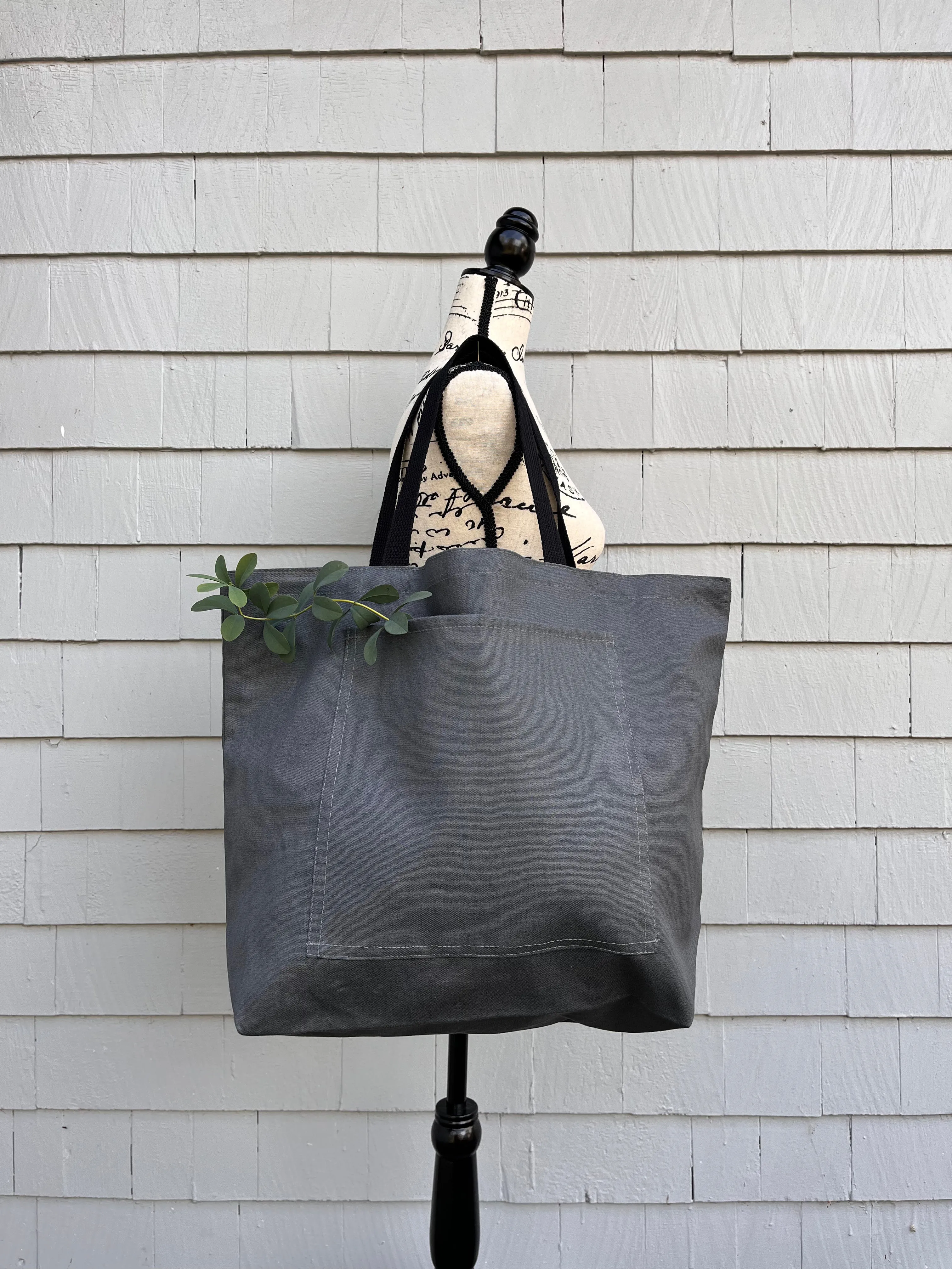 Sustainable Eco Friendly Grocery Shopping Tote with Pocket