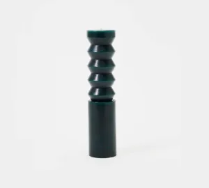 Tall Forest Green Totem Candle