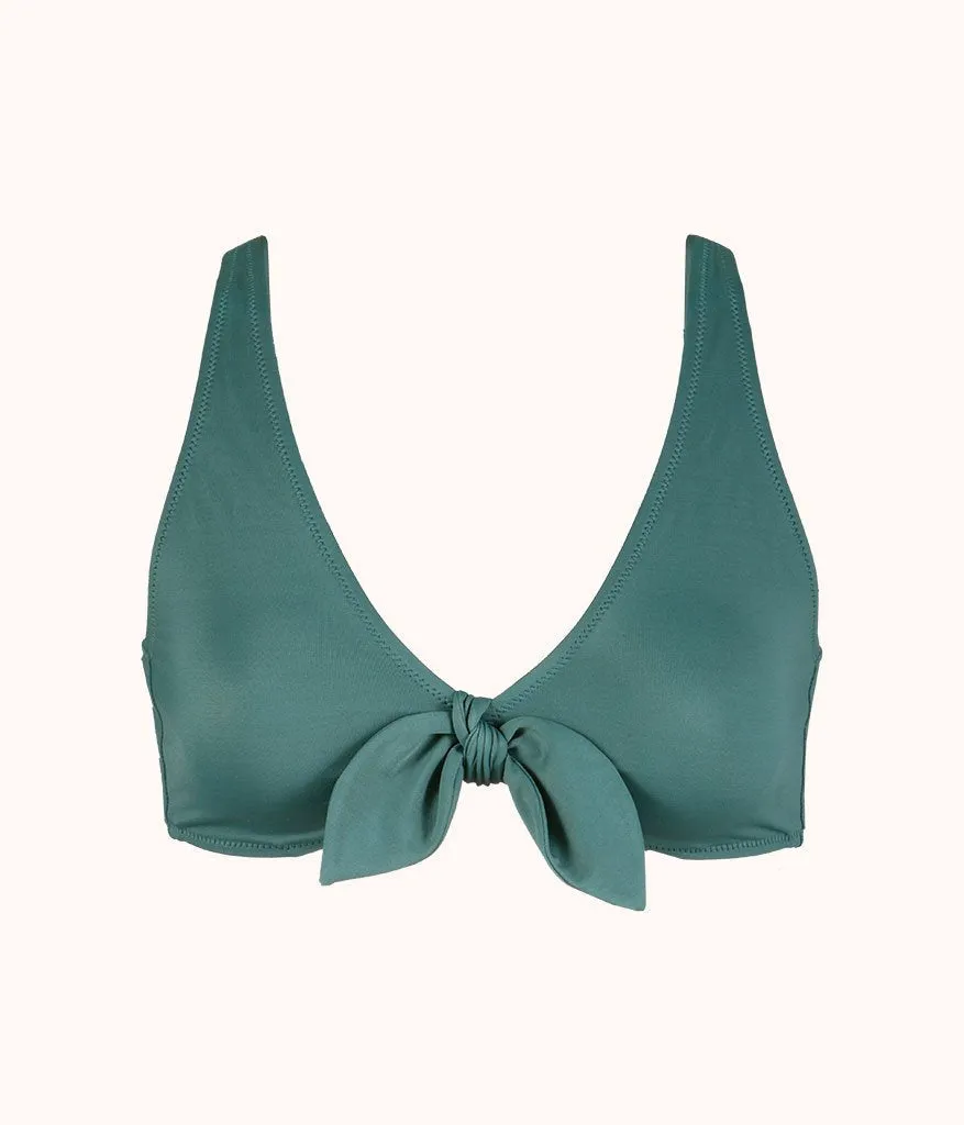 The Plunge Bralette: Harbor Green