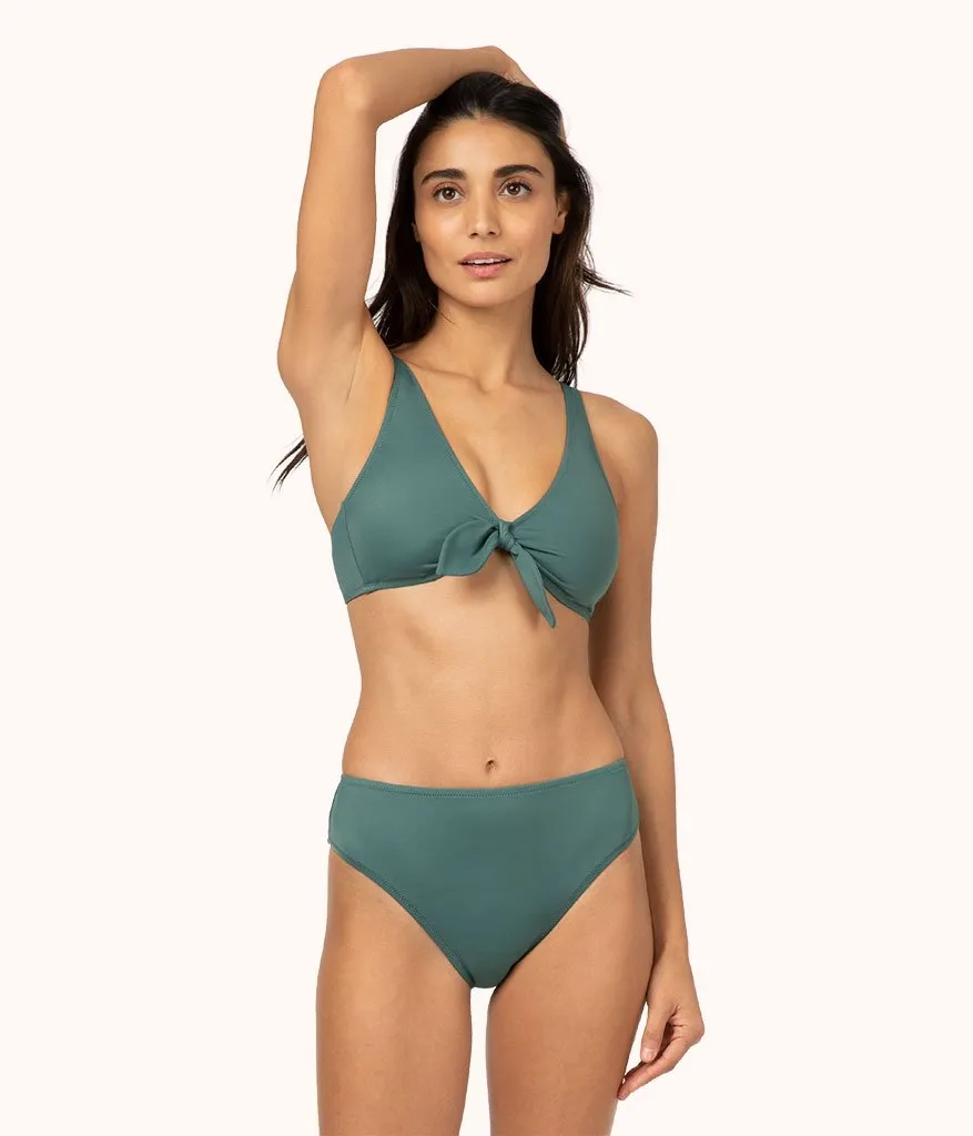 The Plunge Bralette: Harbor Green