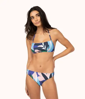 The Swim Straight Up Halter: Retro Floral