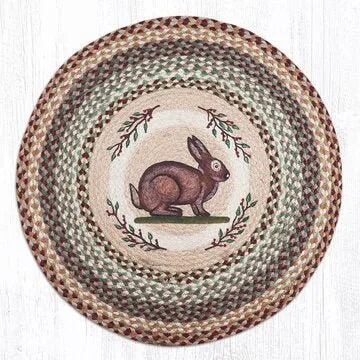 Vintage Rabbit Round Rug